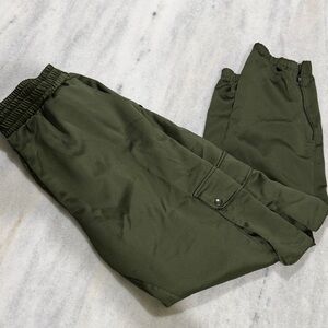 Time and Tru Olive Green Women's Cargo Jogger Pants
